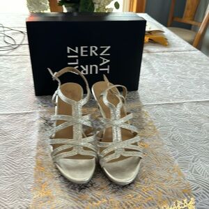 Naturalizer silver dress sandles